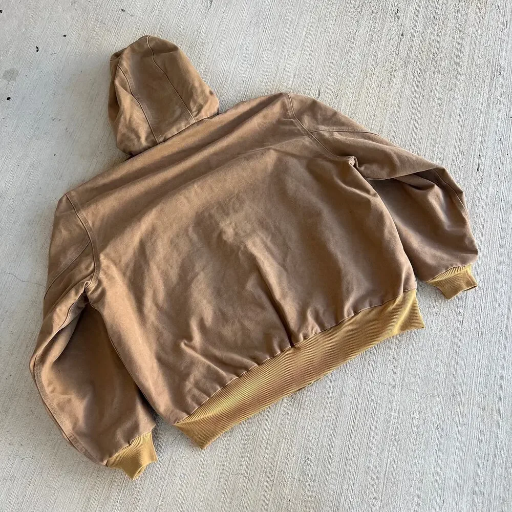 Carhartt J25 CML brown hooded work wear jacket